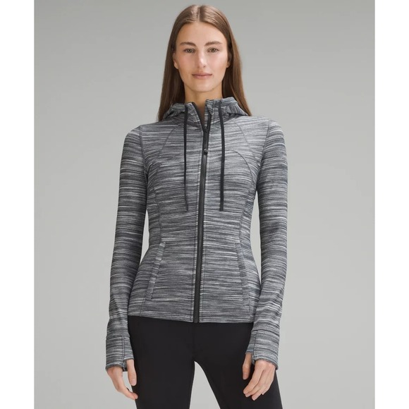 lululemon athletica Jackets & Blazers - Lululemon Define Jacket Women's 4‎ Heather Gray Hooded Full Zip Stretch Gym Yoga